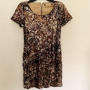 NYE Sparkly Sequin Cocktail Mini Dress